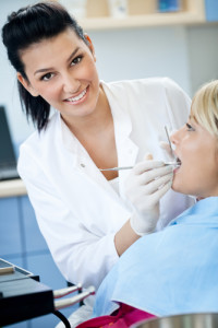 smiling dental patient